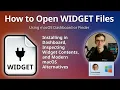 How to Open WIDGET Files Apple Dashboard Widget