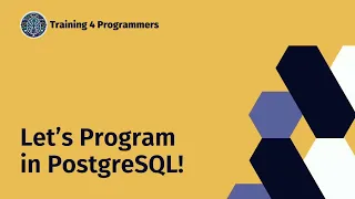 Learn How to Program Stored Procedures and Functions in PostgreSQL Workshop