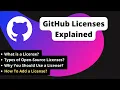 What are GitHub Licenses How To Add a License Why You Should Use a License