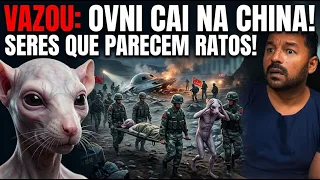 VAZOU: OVNI CAI NA CHINA! SERES SEMELHANTES A RATOS SÃO CAPTURADOS POR MILITARES