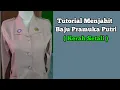 Lagu menjahit baju pramuka putri kerah setali // menjahit baju seragam pramuka putri sma