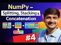 NumPy Splitting Stacking Concatenation Explained Part 4