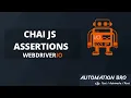 Chai JS Assertions - WebdriverIO Tutorial