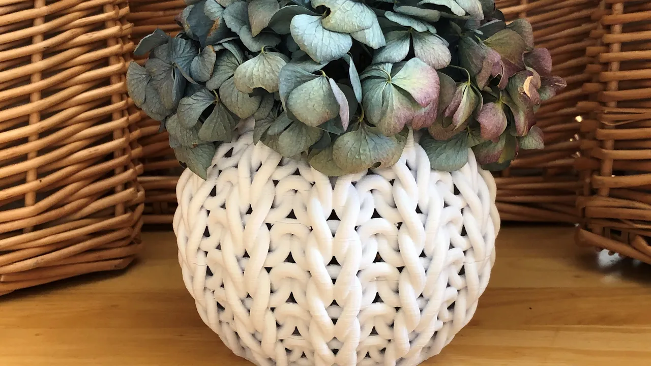 Rib Knit Round Bowl