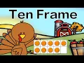 Thanksgiving Ten Frame Subitizing Math Brain Break