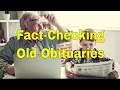 Finding and Fact-Checking Old Obituaries in Online Newspaper Archives Ancestral Findings