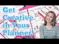 Get Creative in Your Planner January Custom Planner Spreads