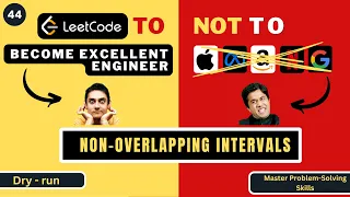 Non-Overlapping Intervals Dry Run Leetcode 435 Progression90
