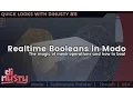 Quick Look at Realtime Booleans in Modo