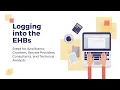 Logging into the EHBs