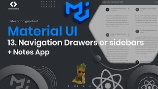 React Material UI Tutorial 13 Navigation Drawers or sidebars