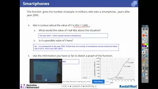 Unit 4 Lesson 3 Interpreting and Using Function Notation