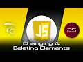 JavaScript Changing and Deleting Elements Tutorial