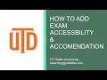 Testing Center Availability Exceptions