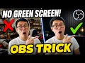 How to Remove Background Webcam without Green Screen in OBS Studio