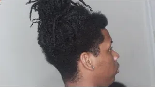 FRESH HIGH TAPER FADE ON FREEFORM DREADS