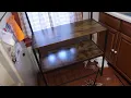 Armocity Kitchen Bakers Rack with Hutch Industrial Microwave Stand 3-Tier Utility Storage Shelf
