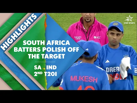Download MP3 Rinku, Surya fifties in vain as S.Africa beats India in 2nd T20I; leads 3-match series 1-0