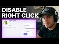 Disable Right Click and Text Selection in Shopify 2026 Custom Code Method
