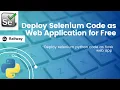Deploying Selenium WebDriver Code as WebApp for Free Railway App Render Heroku Alternative