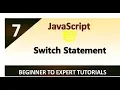 JavaScript Tutorial 7 - Swith Statement