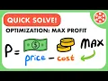 Optimization Problem - Max Profit JK Math