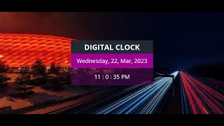 Build a digital clock with JavaScript English