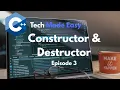 C Constructors and Destructors Explained OOP Tutorial