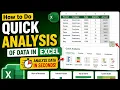 How to Do Quick Analysis of Data in Excel Excel Quick Analysis Tool