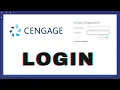 Cengage Account Login 2020 Cengage Login Tutorial