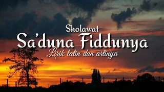 Download Sholawat pilihan terbaik Sa'duna Fiddunya || ver SM Muslim Channel MP3