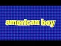 Download Lagu american boy