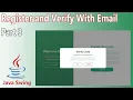 Java Swing UI Design - Register and Verify Code With Email Part 3