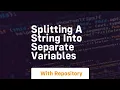 splitting a string into separate variables