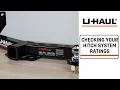 Checking your Hitch System Ratings