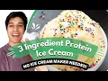 The BEST Protein Ice Cream 3 Ingredients NO dairy No ice cream maker needed