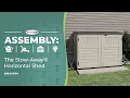 Suncast The Stow-Away Horizontal Shed Assembly