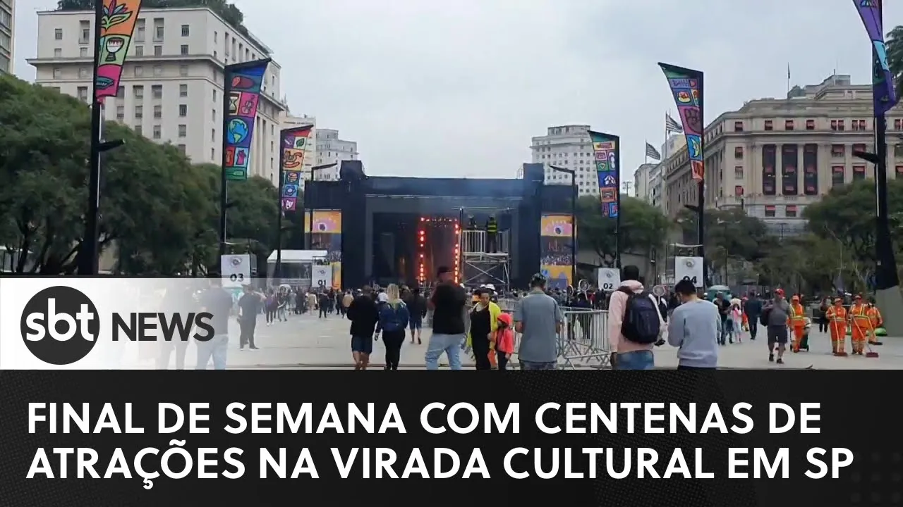 Moradores de SP curtem Virada Cultural no fim de semana | #SBTNewsnaTV (29/05/23)