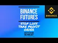 Binance Futures Python API How to place stop loss and take profit orders XRPUSDT