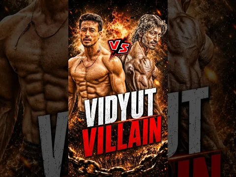 Tiger Shroff Vs Vidyut Jammwal - New Action Movie Villain #shorts #tigershroff #vidyutjammwal #short