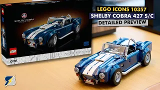 LEGO Icons 10357 Shelby Cobra 427 S/C detailed preview
