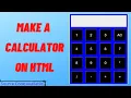 How to make a Simple calculator using HTML CSS Javascript Tutorial