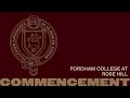 Fordham College at Rose Hill Diploma Ceremony 2026