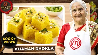 spongy khaman dhokla recipe i gujarati khaman dhokla i gujju ben na nasta