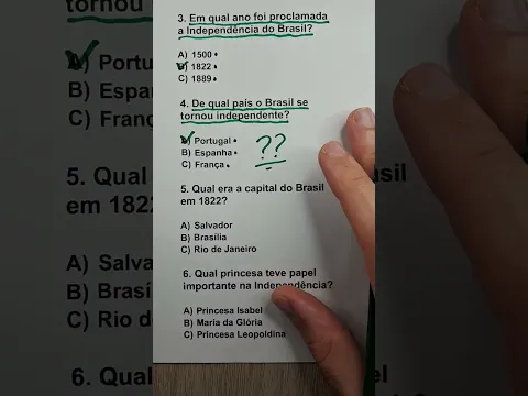 🇧🇷 Teste seus conhecimentos sobre a Independência do Brasil - Quiz do Brasil 📜