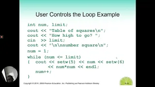 C Chapter 5 Loops Repetition While Do loop