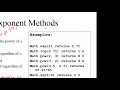 Java Ch4 Mathematical Functions
