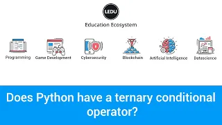 Python Ternary Operator Tutorial Does Python have a ternary operator