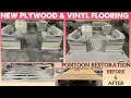 New Vinyl Flooring on a Sweetwater Pontoon