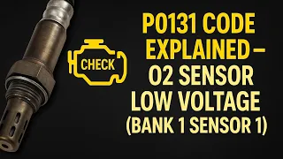 P0131 Code Explained - O2 Sensor Low Voltage Bank 1 Sensor 1